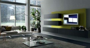 Vibrant Green And Gray Living Rooms Ideas