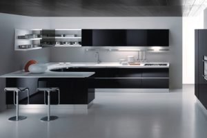 Trendy And Classy Black And White Kitchen Designs